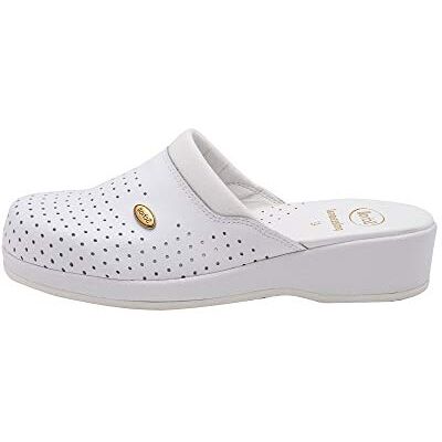 Scholl Clog Backguard, sanitära träskor dam, Bianco, 45 EU Scholl Clog Backguard, sanitära träskor dam, Bianco, 45 EU