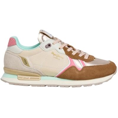 Pepe Jeans dam BRIT Glen W sneak, brun (karamell beige), 7 UK Pepe Jeans dam BRIT Glen W sneak, brun (karamell beige), 7 UK