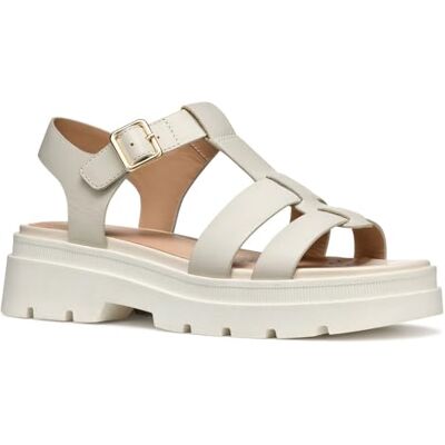 Geox Damer D ADACTER S B platt sandal, ljust sand, 37 EU, Lt Sand, 37 EU Geox Damer D ADACTER S B platt sandal, ljust sand, 37 EU, Lt Sand, 37 EU