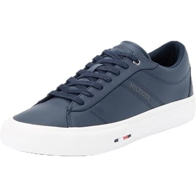 Tommy Hilfiger herr Th Hi Vulc Street RWB LTH låg Fm0fm05201 topp, Blå ökenhimmel, 40 EU Tommy Hilfiger herr Th Hi Vulc Street RWB LTH låg Fm0fm05201 topp, Blå ökenhimmel, 40 EU