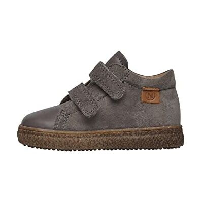 Naturino Sneakers av läder och mocka, Antracit, 22 EU Naturino Sneakers av läder och mocka, Antracit, 22 EU
