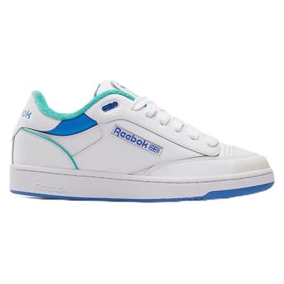 Reebok Unisex Club C Bulc Sneaker, Vit Unleashedgreen Kineblue, 38.5 EU Reebok Unisex Club C Bulc Sneaker, Vit Unleashedgreen Kineblue, 38.5 EU