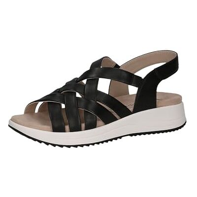 CAPRICE Dam 9-28708-42, Platta Sandaler, Svart, 39 EU CAPRICE Dam 9-28708-42, Platta Sandaler, Svart, 39 EU