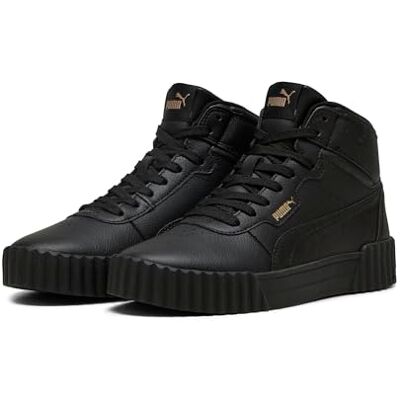 PUMA dam Carina 2.0 MidSneaker, 3 0 svart guld, 40.5 EU PUMA dam Carina 2.0 MidSneaker, 3 0 svart guld, 40.5 EU