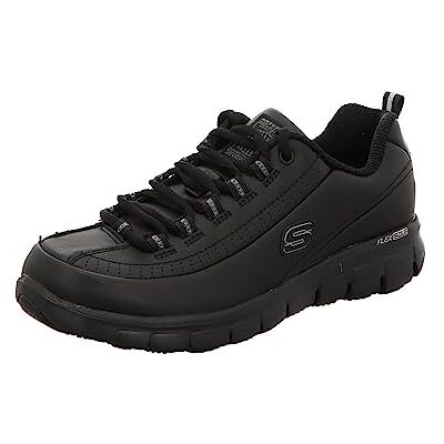 Skechers Sure Track Trickel, sneakers för kvinnor, Svart läder, 39 EU Skechers Sure Track Trickel, sneakers för kvinnor, Svart läder, 39 EU