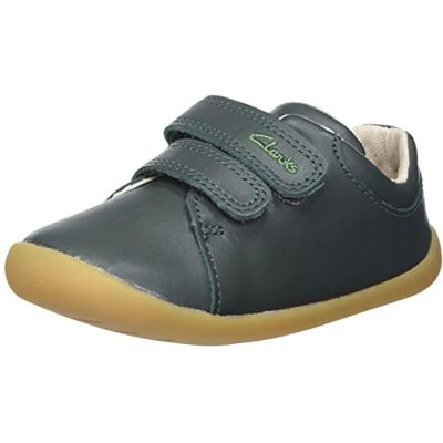 Clarks Roamer Craft T Sneaker, grönt läder, 2 brittiskt barn Clarks Roamer Craft T Sneaker, grönt läder, 2 brittiskt barn