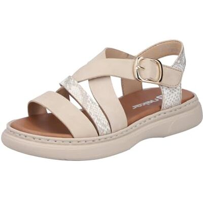Rieker V3063, sandal med damarmband, beige, 37 EU Rieker V3063, sandal med damarmband, beige, 37 EU