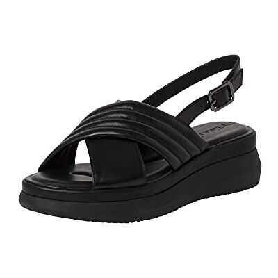Tamaris Dam 1-1-28306-20 sandaler, svart läder, 40 EU, Svart läder, 40 EU Tamaris Dam 1-1-28306-20 sandaler, svart läder, 40 EU, Svart läder, 40 EU