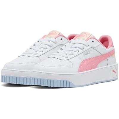 PUMA Carina Street JR Sneaker, vit-pinkscape-exotisk röd, 37 EU, Vit rosa exotisk röd, 37 EU PUMA Carina Street JR Sneaker, vit-pinkscape-exotisk röd, 37 EU, Vit rosa exotisk röd, 37 EU