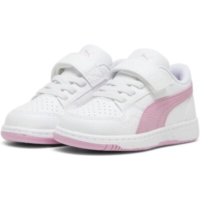 PUMA Unisex Baby Reb-l Ac+ Inf Sneaker, White Mauved Out Magenta Gleam, 9 UK PUMA Unisex Baby Reb-l Ac+ Inf Sneaker, White Mauved Out Magenta Gleam, 9 UK