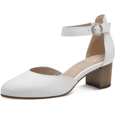 Tamaris Comfort damrem i läder eleganta pumps, vit Nappa, 37 EU, Vit Nappa, 37 EU Tamaris Comfort damrem i läder eleganta pumps, vit Nappa, 37 EU, Vit Nappa, 37 EU