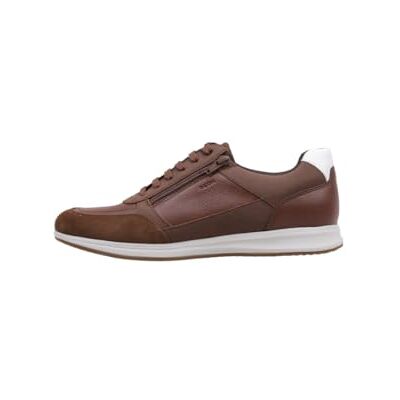 Geox U Avery A, låga sneakers för män, Brun, 41 EU Geox U Avery A, låga sneakers för män, Brun, 41 EU
