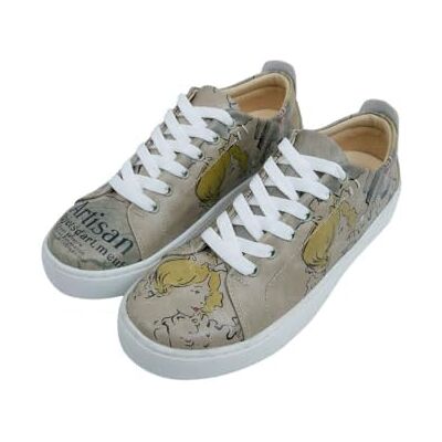 DOGO Kvinnors veganska läder gröna sneakers hantverkare mönster, Material: Polyester, 38 EU DOGO Kvinnors veganska läder gröna sneakers hantverkare mönster, Material: Polyester, 38 EU