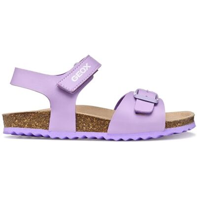 Geox J Adriel Girl C Sandal, DK Lilac, 34 EU Geox J Adriel Girl C Sandal, DK Lilac, 34 EU