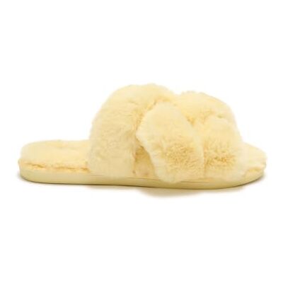 Scholl kvinnors soffa toffel, gul, 4 UK Scholl kvinnors soffa toffel, gul, 4 UK