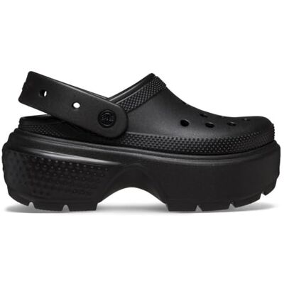 Crocs dam stomp clog slip-on skor, Svart, 43/46 EU Crocs dam stomp clog slip-on skor, Svart, 43/46 EU