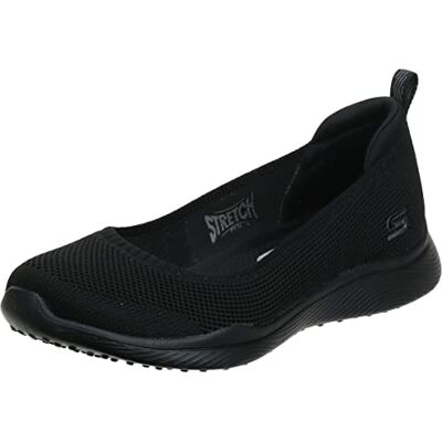 Skechers Microburst 2.0 Be Iconic, sneakers för kvinnor, Svart stretch fit stickad skimmer, 3.5 UK Wide Skechers Microburst 2.0 Be Iconic, sneakers för kvinnor, Svart stretch fit stickad skimmer, 3.5 UK Wide