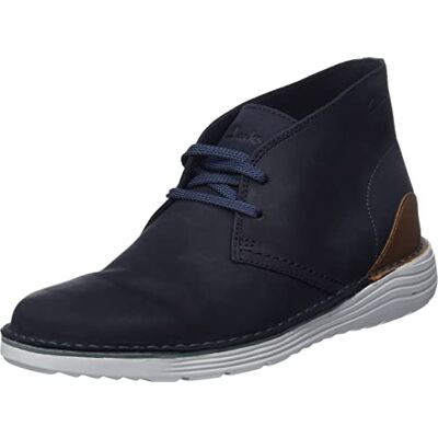 Clarks Herr Brahnz Mid Chukka båt, Navy Nubuck, 40 EU Clarks Herr Brahnz Mid Chukka båt, Navy Nubuck, 40 EU