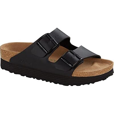 Birkenstock Papillio Arizona GROOVED Sandal, Plattform Black Veg, 37 EU Smal, plattform svart grönt, 37 EU Étroit Birkenstock Papillio Arizona GROOVED Sandal, Plattform Black Veg, 37 EU Smal, plattform svart grönt, 37 EU Étroit