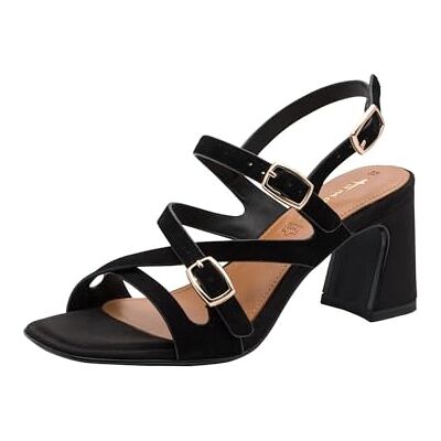 Tamaris dam 1–28340-46 sandal med klack, svart mocka, 41 EU Tamaris dam 1–28340-46 sandal med klack, svart mocka, 41 EU