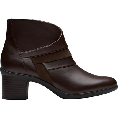 Clarks Shaya Sky Womens Dark Brown Lea, 8 Clarks Shaya Sky Womens Dark Brown Lea, 8