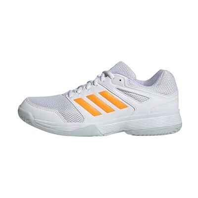 adidas dam Speedcourt Women Indoor Shoes, ftwr white/Pure Tangerine/Crystal Sky, 45 1/3 EU adidas dam Speedcourt Women Indoor Shoes, ftwr white/Pure Tangerine/Crystal Sky, 45 1/3 EU