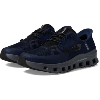 Skechers herr Glide-Step Pro handsfree slip-on sneaker, Marinblå/träkol, 7.5 Wide Skechers herr Glide-Step Pro handsfree slip-on sneaker, Marinblå/träkol, 7.5 Wide