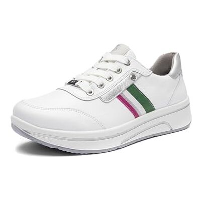 ARA Sapporo sneakers för kvinnor, vit, silver, 36 EU bred, Vitt silver, 36 EU Weit ARA Sapporo sneakers för kvinnor, vit, silver, 36 EU bred, Vitt silver, 36 EU Weit