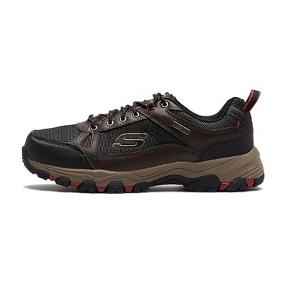 Skechers Män Selmen Cormack vattentät låg profil vattentät snörning med keps tå sneaker, Choklad svart läder med syntetiskt nät, 44 EU Skechers Män Selmen Cormack vattentät låg profil vattentät snörning med keps tå sneaker, Choklad svart läder med syntetiskt nät, 44 EU