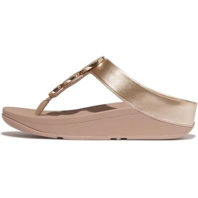 Fitflop Halo Bead-Circle Toe-Post Sandaler, Metallic Latte Beige, 3 UK, Metallisk latte beige, 36 EU Fitflop Halo Bead-Circle Toe-Post Sandaler, Metallic Latte Beige, 3 UK, Metallisk latte beige, 36 EU