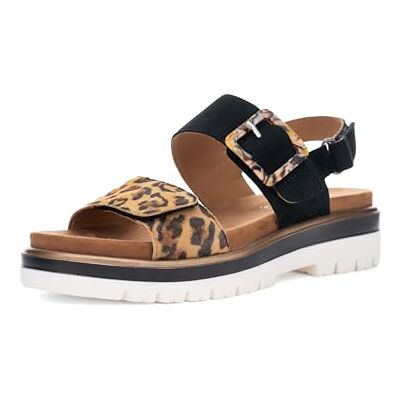 ARA Dam Malaga sandaler, natur, svart, 41 EU, Naturlig svart, 41 EU ARA Dam Malaga sandaler, natur, svart, 41 EU, Naturlig svart, 41 EU