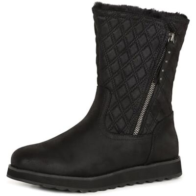 Skechers Dam Keepsakes 2.0 morgonpromenader ankelstövel, Svart mikroläder fuskpäls, 40 EU Skechers Dam Keepsakes 2.0 morgonpromenader ankelstövel, Svart mikroläder fuskpäls, 40 EU