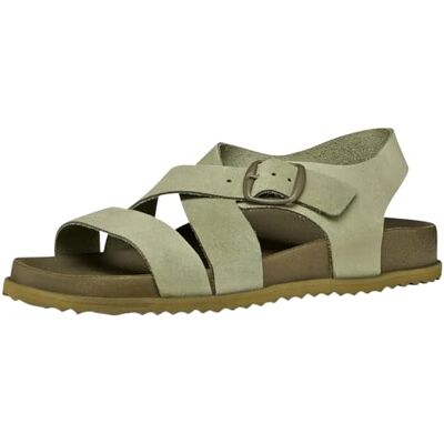 Geox Dam D SANDYBETT B platt sandal, oliv, 38 EU Geox Dam D SANDYBETT B platt sandal, oliv, 38 EU