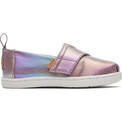 TOMS klassisk Alpargata Loafer för pojkar och flickor, Mellow Mauve Iriserande Twill, 3 UK barn, Mellow Mauve iriserande twill, 3 UK Child TOMS klassisk Alpargata Loafer för pojkar och flickor, Mellow Mauve Iriserande Twill, 3 UK barn, Mellow Mauve iriserande twill, 3 UK Child