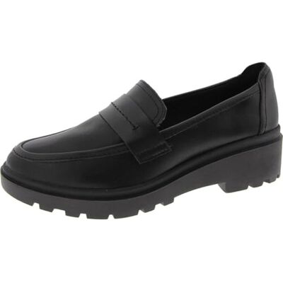 Clarks Dam Calla Ease loafer platt, Svart läder, 41 EU Clarks Dam Calla Ease loafer platt, Svart läder, 41 EU