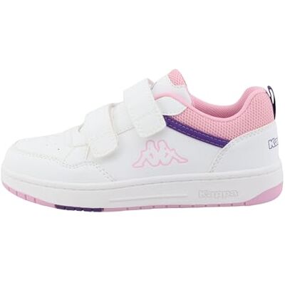Kappa Supremo – flicka 95k0513002 sneakers, Vit viola ros, 34 EU Kappa Supremo – flicka 95k0513002 sneakers, Vit viola ros, 34 EU