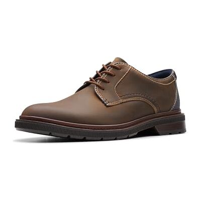 Clarks Burchill Derby för män, bivax läder, 42.5 EU Clarks Burchill Derby för män, bivax läder, 42.5 EU