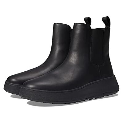 Fitflop Dam F-Mode Läder Flatform Chelsea-stövlar, Helt svart, 36 EU Fitflop Dam F-Mode Läder Flatform Chelsea-stövlar, Helt svart, 36 EU