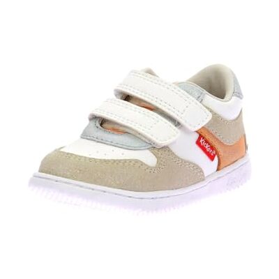 Kickers Unisex Kinder KICKMOTION Sneaker, Vit Guld Blå Korall, 20 EU, Vit guldblå korall, 20 EU Kickers Unisex Kinder KICKMOTION Sneaker, Vit Guld Blå Korall, 20 EU, Vit guldblå korall, 20 EU
