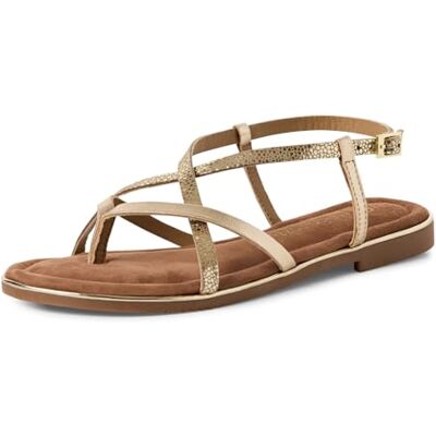 MARCO TOZZI Damer 2–28141-44 sandal, Metallic, 38 EU MARCO TOZZI Damer 2–28141-44 sandal, Metallic, 38 EU