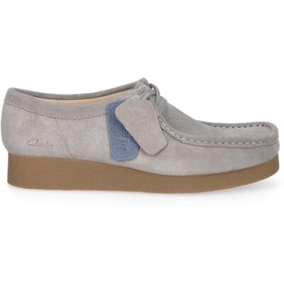 Clarks WallabeeEVOSh Womens Dark Grey Sde, 3.5 Clarks WallabeeEVOSh Womens Dark Grey Sde, 3.5