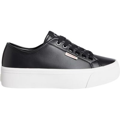 Calvin jeans dam Vulc Flatform LTH Yw0yw01886 låg topp, Svart Ck Svart, 40 EU Calvin jeans dam Vulc Flatform LTH Yw0yw01886 låg topp, Svart Ck Svart, 40 EU