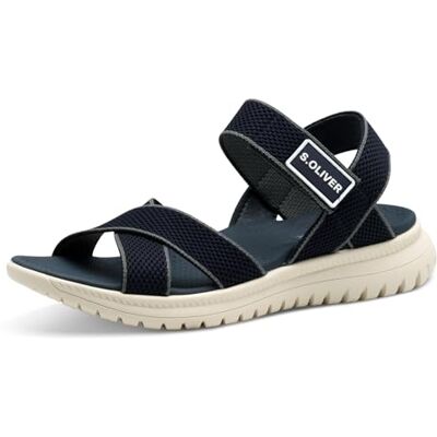 s.Oliver Damer 5-28601-44 platta sandaler, marinblå, 41 EU s.Oliver Damer 5-28601-44 platta sandaler, marinblå, 41 EU