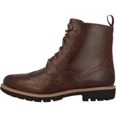 Clarks Batcombe Lord Mens Dark Tan Lea, 8.5 Clarks Batcombe Lord Mens Dark Tan Lea, 8.5