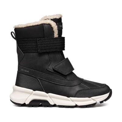 Geox J FLEXYPER Plus BOY Snow Boot, svart, 0 UK, Svart, 0 UK Geox J FLEXYPER Plus BOY Snow Boot, svart, 0 UK, Svart, 0 UK
