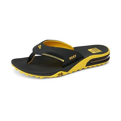 REEF herr Fanning Pregame Flip-Flop, Svartgul, 46 EU REEF herr Fanning Pregame Flip-Flop, Svartgul, 46 EU