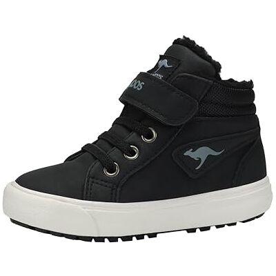 KangaROOS Pojkar unisex barn KAVU III sneakers, Jet Black/Steel Grey, 24 EU, Jet svart stål grå, 24 EU KangaROOS Pojkar unisex barn KAVU III sneakers, Jet Black/Steel Grey, 24 EU, Jet svart stål grå, 24 EU