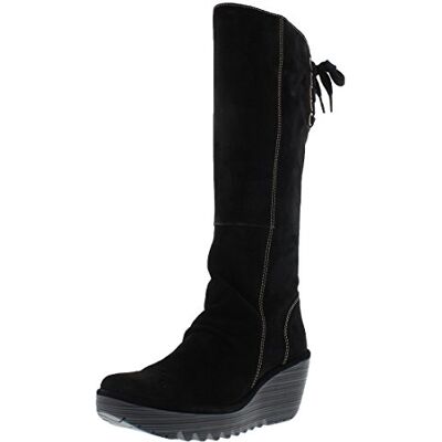 Fly London dam Yust kort skaft stövlar, Svart svart 006, 38 EU Fly London dam Yust kort skaft stövlar, Svart svart 006, 38 EU