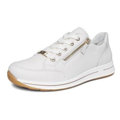 ARA låg-topp sneakers för kvinnor, Grädde, 11 Wide ARA låg-topp sneakers för kvinnor, Grädde, 11 Wide
