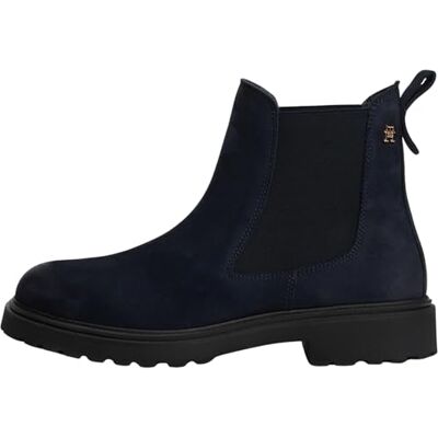 Tommy Hilfiger dam TH NUBUCK RENGÖRAD CHELSEA FW0FW09041 låga stövlar, blå (rymdblå), 7, Blå rymd blå, 41 EU Tommy Hilfiger dam TH NUBUCK RENGÖRAD CHELSEA FW0FW09041 låga stövlar, blå (rymdblå), 7, Blå rymd blå, 41 EU